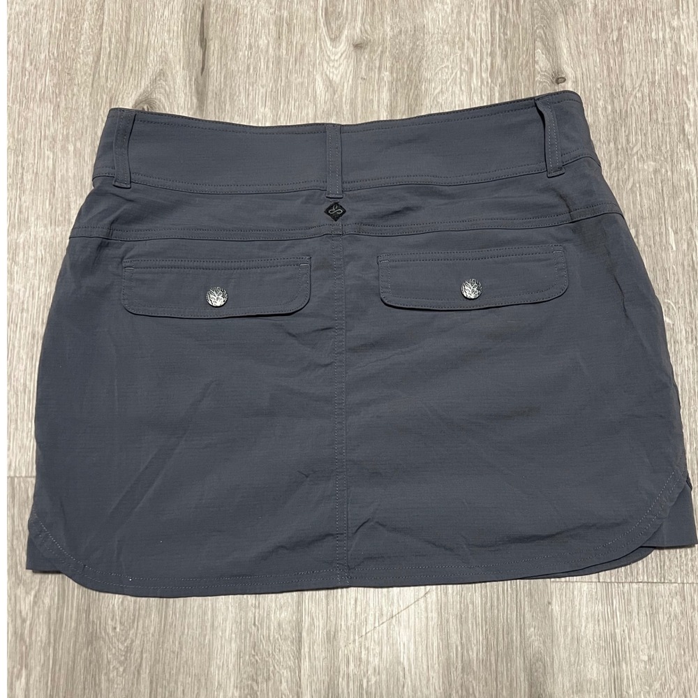 Prana Women's Gray Hiking Skort Size 6 Built in Shorts Outdoor‎ Activewear - Picture 2 of 7